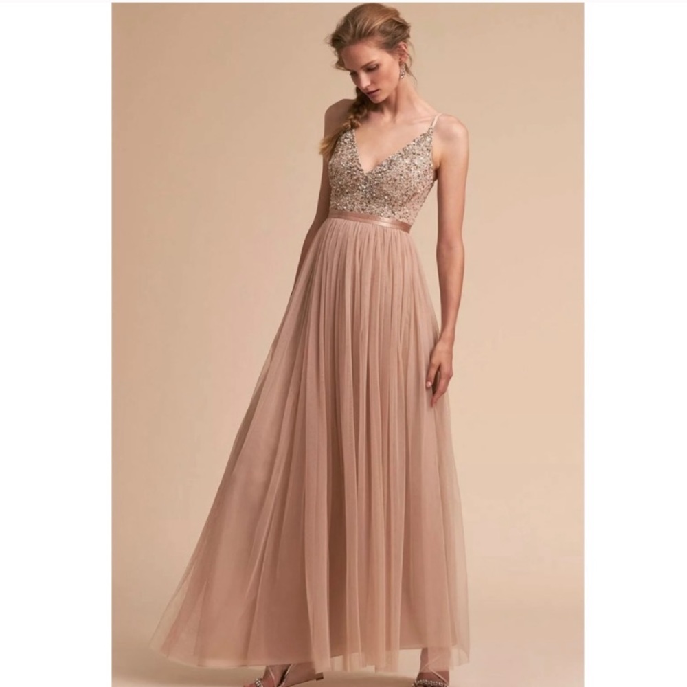 BHLDN Avery Dress in Blush Size 8